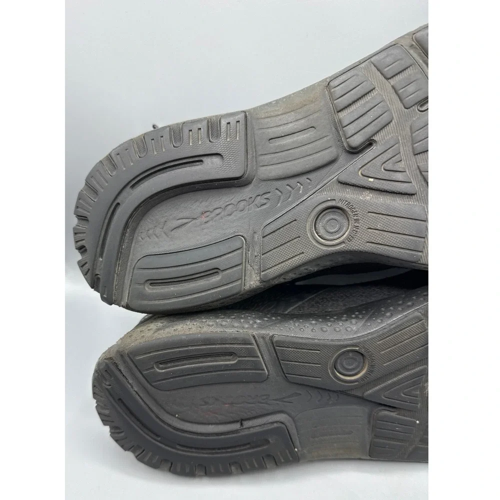 Brooks Ghost 16 Mens Running Shoes Triple Black Mesh DNA LOFT v3 Sneakers Sz 14